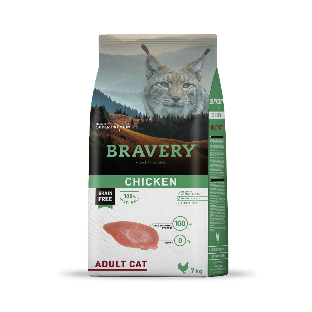 BRAVERY GATO ADULTO POLLO