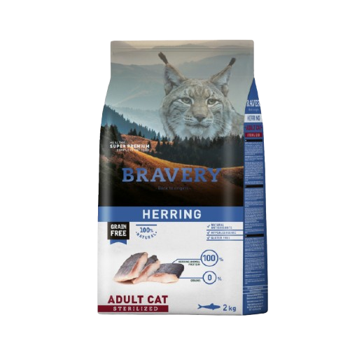 BRAVERY GATO ADULTO HERRING ESTERILIZADO