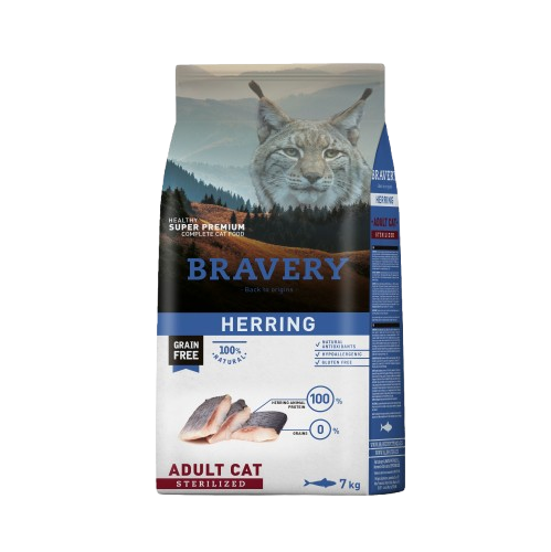 BRAVERY GATO ADULTO HERRING ESTERILIZADO