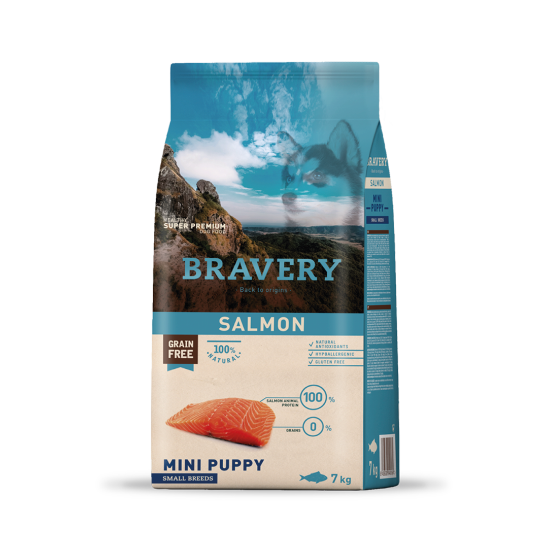BRAVERY PERRO PUPPY RAZAS PEQUEÑAS SALMON