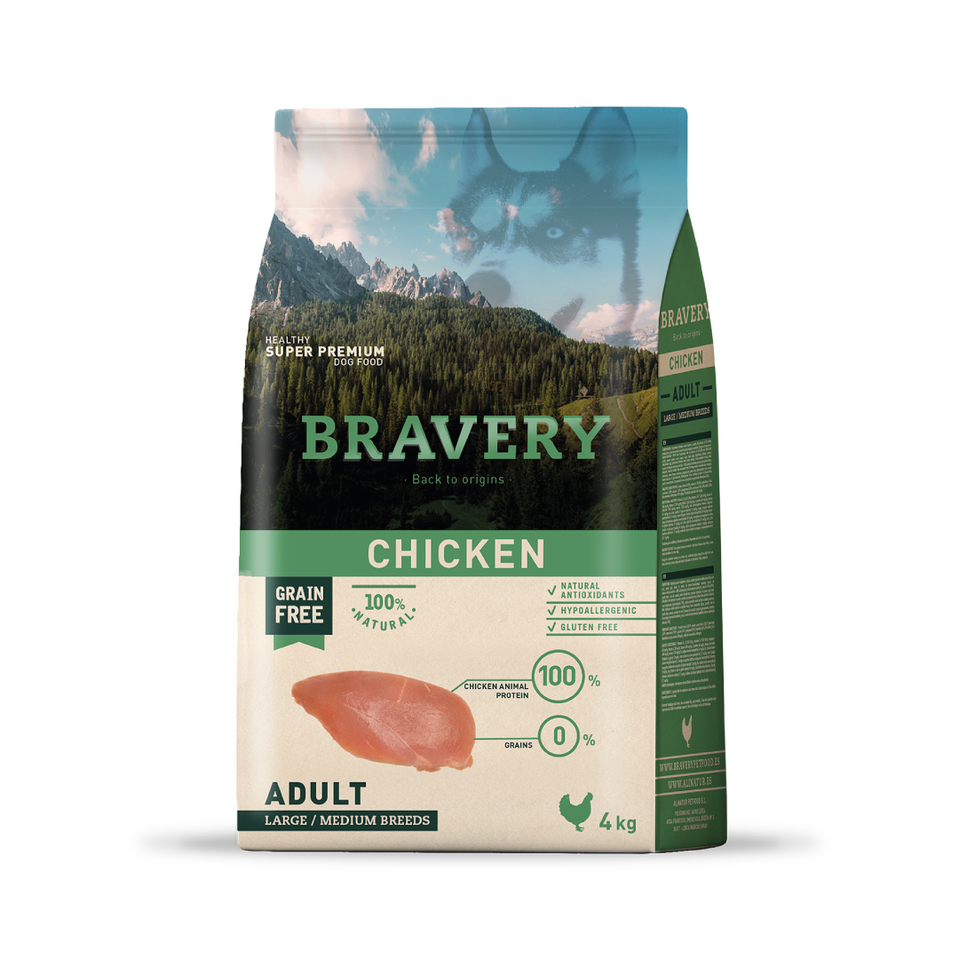 BRAVERY PERRO ADULTO RAZAS MEDIANAS Y GRANDES