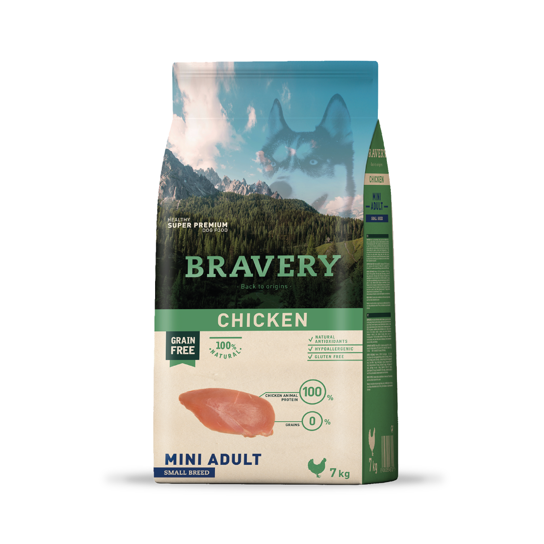 BRAVERY PERRO ADULTO RAZAS PEQUEÑAS POLLO