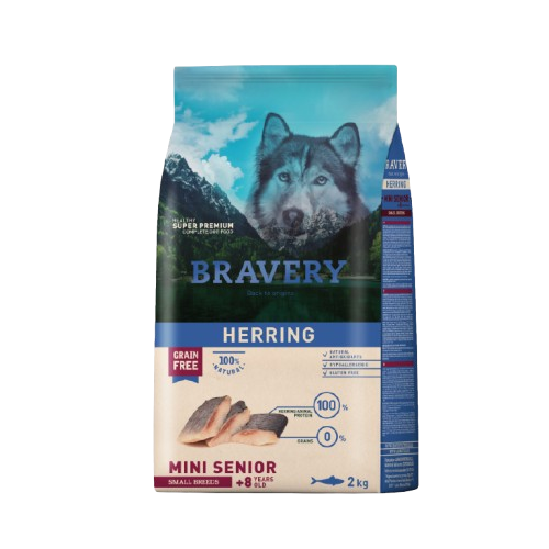 BRAVERY PERRO SENIOR RAZAS PEQUEÑAS HERRING