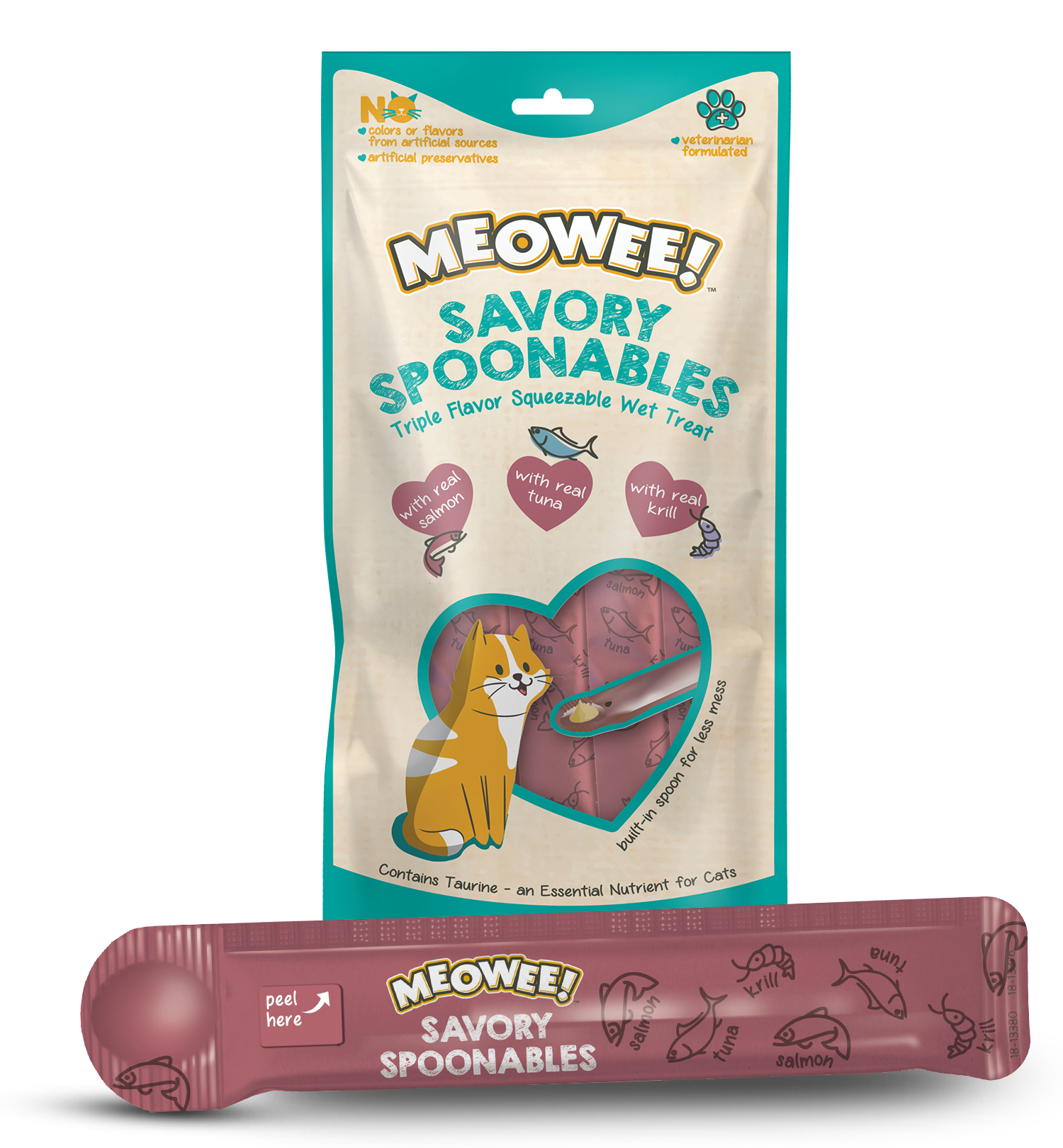 MEOWEE CREMOSO ATÚN SALMÓN Y CAMARON